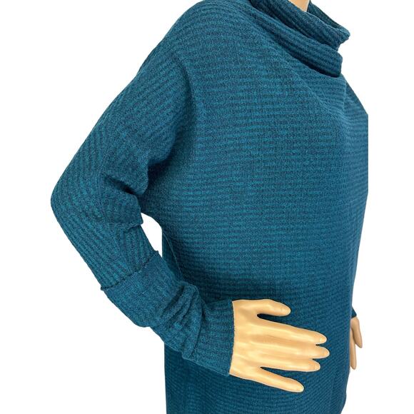 Free People We The Free Kitty Thermal Tunic Top Teal Deep Valley Size XS - Picture 12 of 14